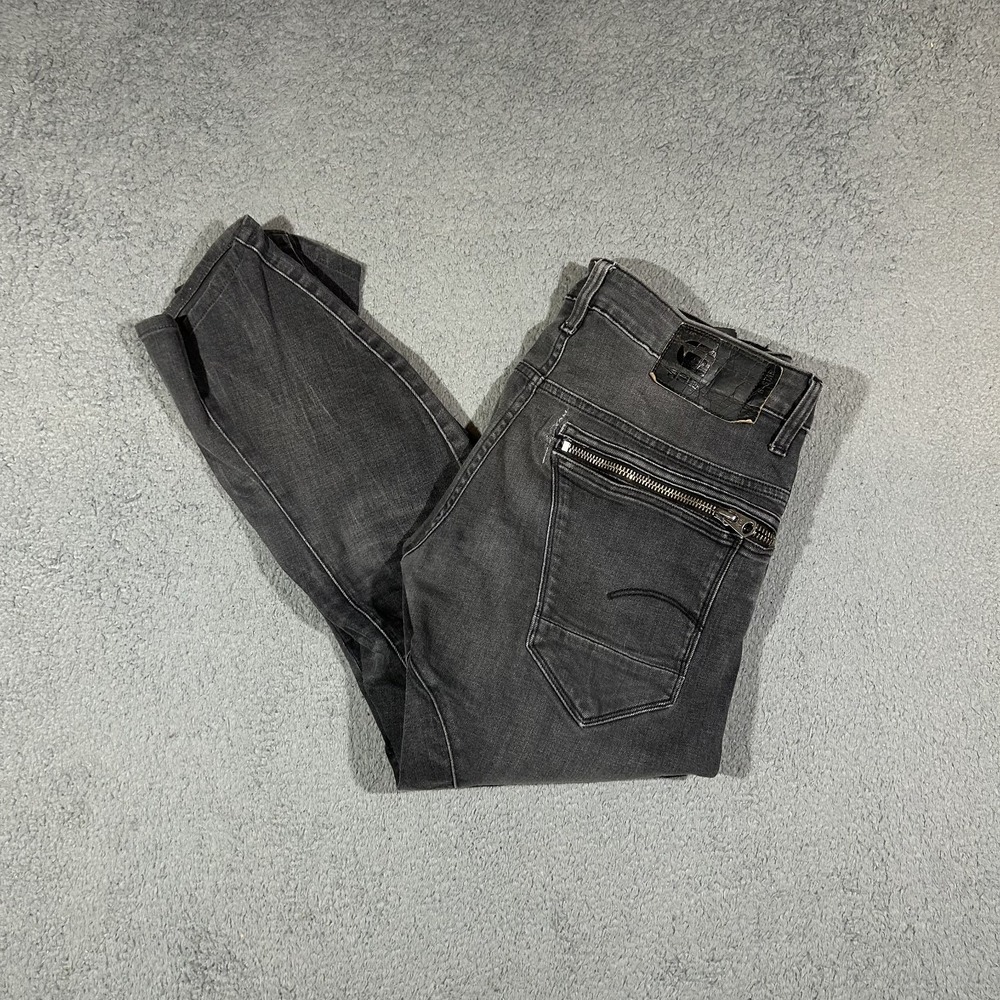 G-STAR RAW ARC 3D Gray Faded Slim Jeans Button Fly Men's 30 #3750